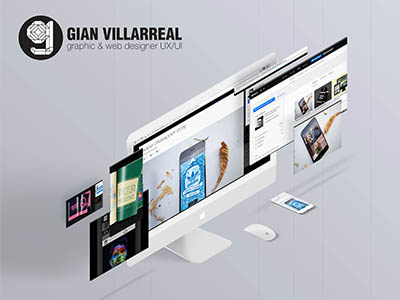 Behance Portfolio by Gian Villarreal design experience graphic portfolio ui user