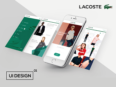 Lacoste App UI Design app colors design experience interface product design refresh ui user