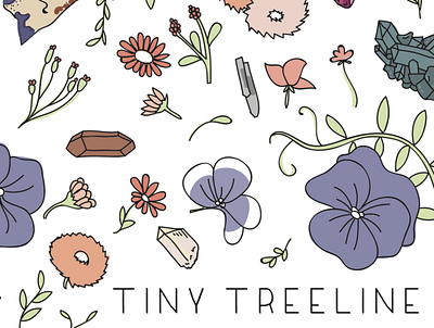 Tiny Treeline Etsy Banner by Emily Small banner calligraphy calligraphy and lettering artist design drawing etsy etsy shop hand drawn hand drawn type handlettered handlettering illustration illustrator logo typography