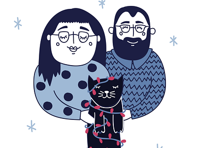 Family Holiday Card by Emily Small