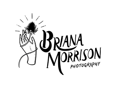 Briana Morrison Photography Logo by Emily Small branding branding and identity branding design calligraphy calligraphy and lettering artist design hand drawn hand drawn type handlettered handlettering illustration illustrator logo logo design logo type logos typography