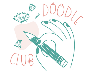 Doodle Club by Emily Small adobe illustrator adobe illustrator draw calligraphy calligraphy and lettering artist calligraphy artist club design doodle draw drawing hand drawn hand drawn type handlettered handlettering illustration illustrator procreate typogaphy vector