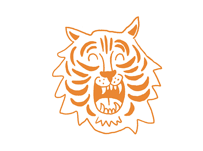 Tiger by Emily Small adobe illustrator animal cat design digital art digital illustration drawing hand drawn icon illustration illustrator ipad pro art logo procreate procreate art tiger vector