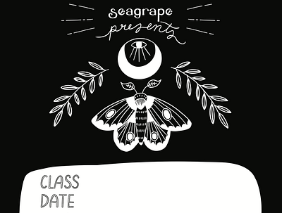 Seagrape Soap Event Sheet by Emily Small hand drawn illustration
