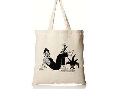 Mary Carroll Ceramics Tote Bag Design by Emily Small