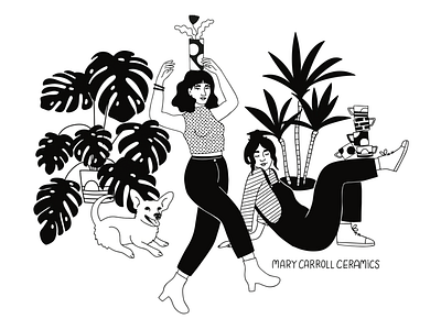 Mary Carroll Ceramics Web Illustration By Emily Small By Emily Small On Dribbble