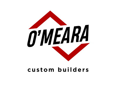 O'Meara Custom Builders - Logo Design branding design flat icon logo logodesign minimal vector
