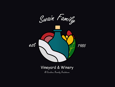 Wine Swain Logo branding illustration logo typography ui vector