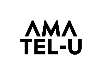 AMA Tel-U Logo Design branding design illustration logo minimal typography