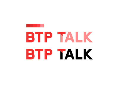 BTP Talk type logo design flat illustration illustrator logo minimal type