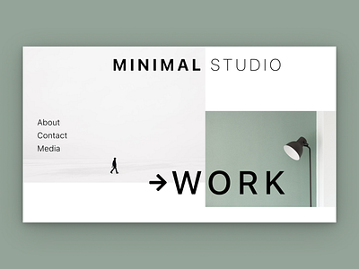 Minimal Studio 01 - Website UI art design flat graphic design minimal simplistic ui ux web website