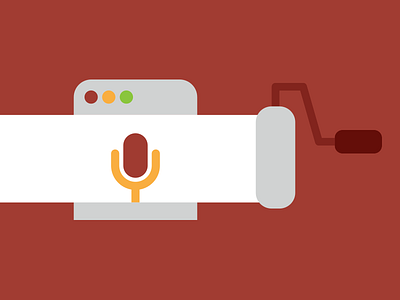 Redesign a Podcast Website artwork flat illustration podcast simple