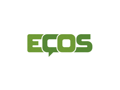 ECOS clean grid identity logo vector