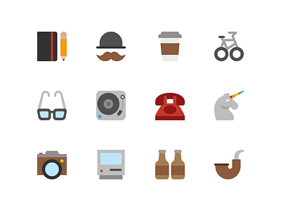 Symbolicons: Hipster by Jory Raphael on Dribbble