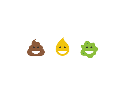 Free Body Expulsions Icons emoji pee poop vomit