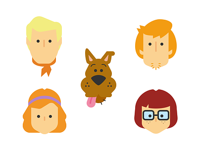 Scooby Doo Icons daphne fred monsters mystery inc. scooby doo shaggy velma year of icons