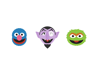 More Sesame Street Icons count von count grover jim henson muppets oscar the grouch sesame street year of icons