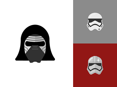 Star Wars: Dark kylo ren star wars stormtrooper symbolicons the force awakens
