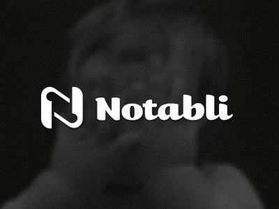 Notabli clean identity kids logo vector