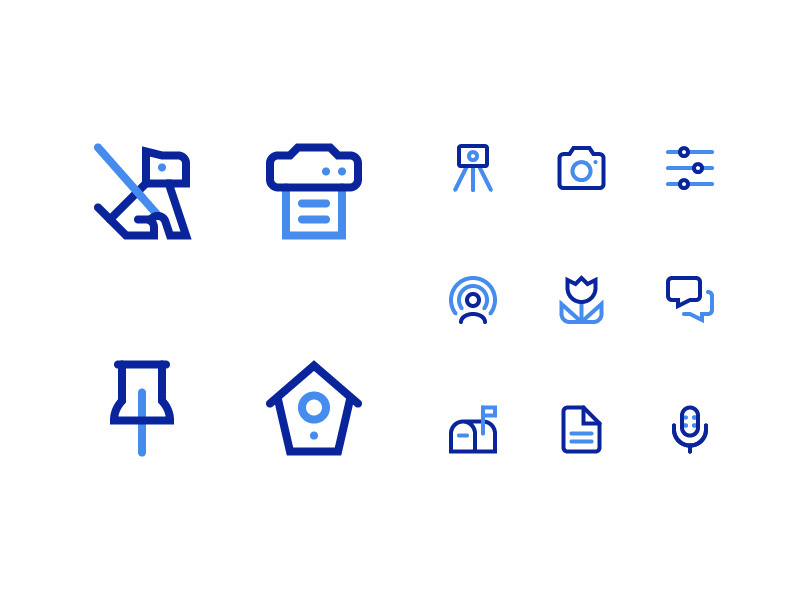 Symbolicons Pro - Line Duotone stroke vector line hollow icons symbolicons