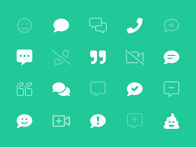Chat Category chat conversation font awesome icons smileys