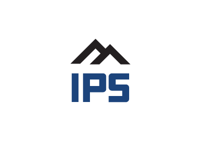 IPS clean logo mountain roof simple vector