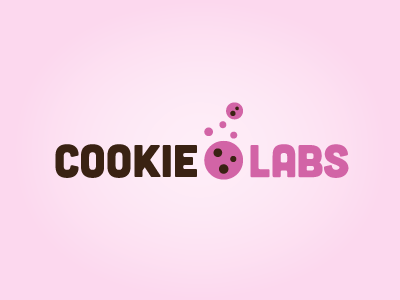 Cookie Labs app bubbles cookie crumbs cubano lab logo simple