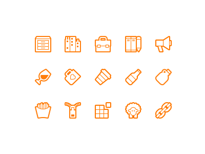 Even More Symbolicons Line beer coffee fires icon icons pixel sheep symbolicons symbols toolbox vector wine zipper