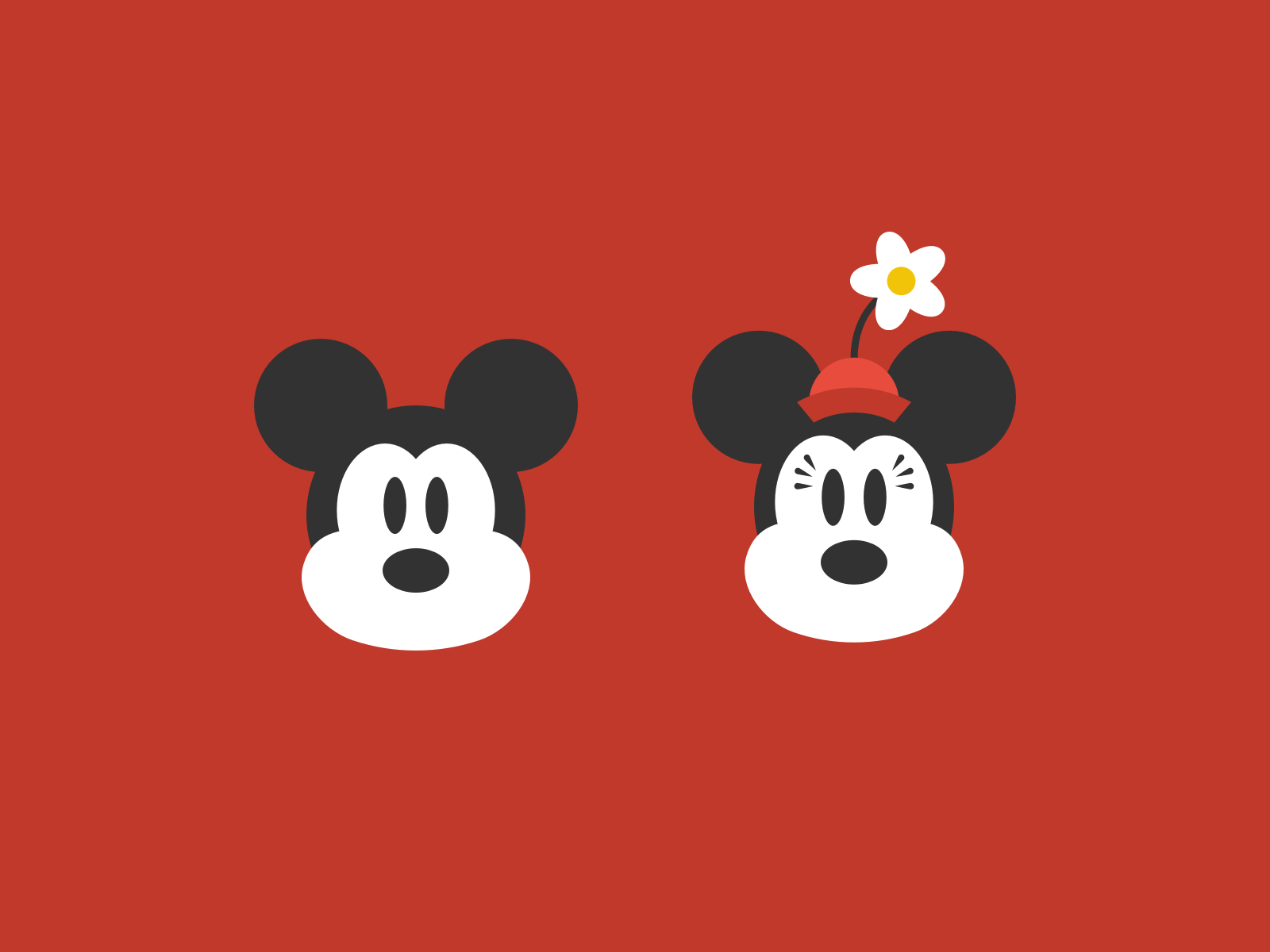 Mickey + Minnie by Jory Raphael on Dribbble