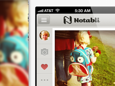 Notabli: iPhone app feed ios iphone kids notabli parents timeline
