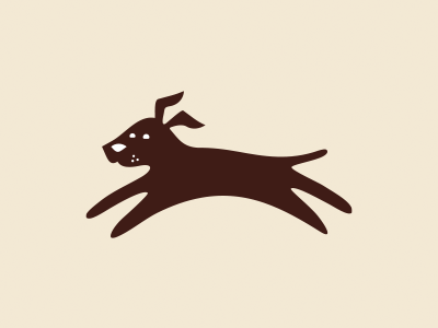 Dog dog leap logo