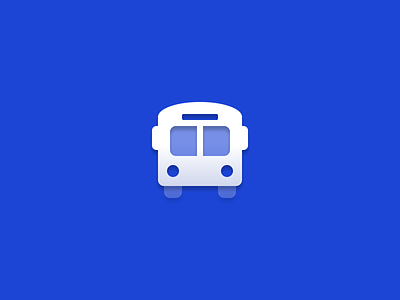 Bus bus duotone gradient icon icons symbol vector