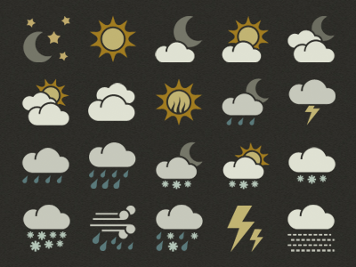 Symbolicons: Weather by Jory Raphael on Dribbble