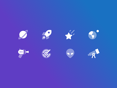 Science Fiction + Space Icons icon icons science fiction space symbols
