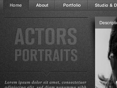 Actor's Portraits bw noise texture