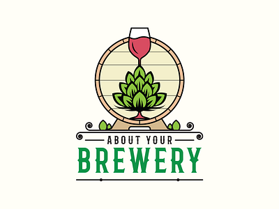 Brewery Company Logo Branding 2d design 3d design branding design graphic design illustration logo vector vintage