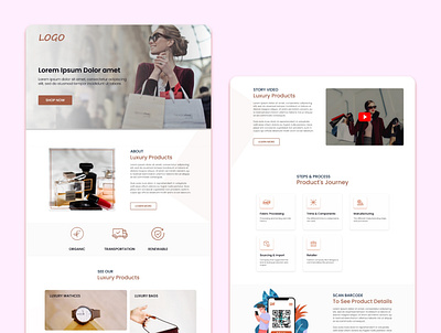 Landing Page Design | Website UI creative design design interfacedesign landing page ui uidesign uiux webdesign