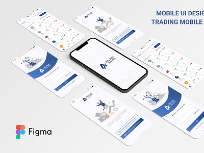 APP UI DESIGN | Trading Mobile App appdesign appui creative design design figma mobileapp professional tradingapp ui uidesign uiux ux