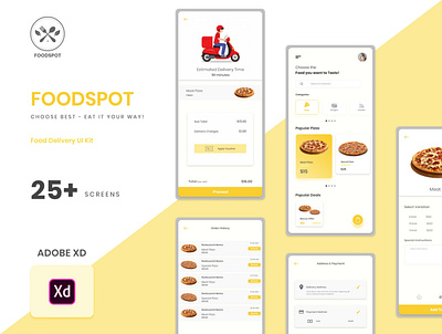 Food Delivery | App UI Design app ui creative design design food app graphic design mobile ui mobileapp ui uidesign uiux ux xd