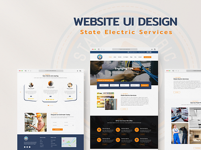 Electric Services | Website Design creative design design figma figmadesign services ui uidesign uiux ux webdesign website