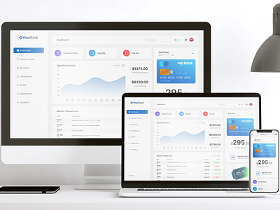 Finance Management Dashboard - Responsive UI Design