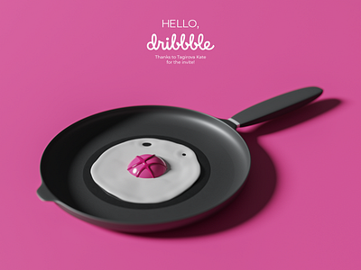 Hello Dribbblers! 3d design
