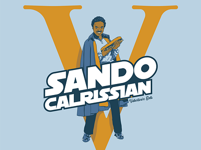 Sando Calrissian branding deli design food illustration sandwich star star wars vector wars