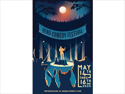 Bend Comedy - Illustrated Poster