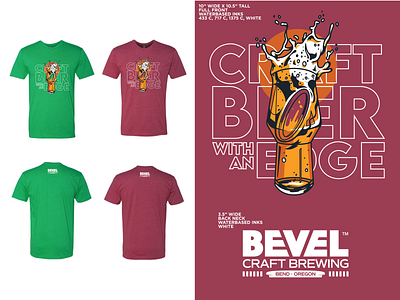 Craft Beer with an Edge - Illustration for Bevel Brewing