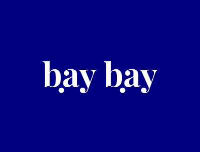 Bay Bay logo design adobe illustrator branding branding design logo logodesign logodesigner