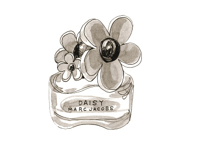 Daisy Branding Illustration ad art advertising branding daisy drawing illustration ink marc jacobs marketing pen sketch
