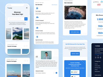 Travelagi - Travel Apps Landing Page Mobile