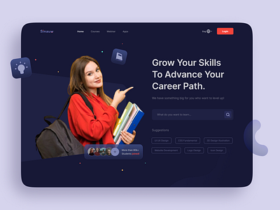 Sinauw - Online Course Landing Page