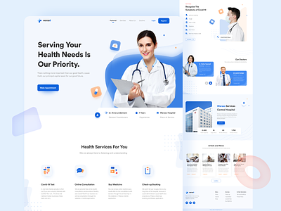 Waraso - Health Service Landing Page